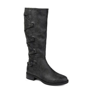 Journee Carly Collection Women's Knee-High Stacked Riding Boots Size 12  New